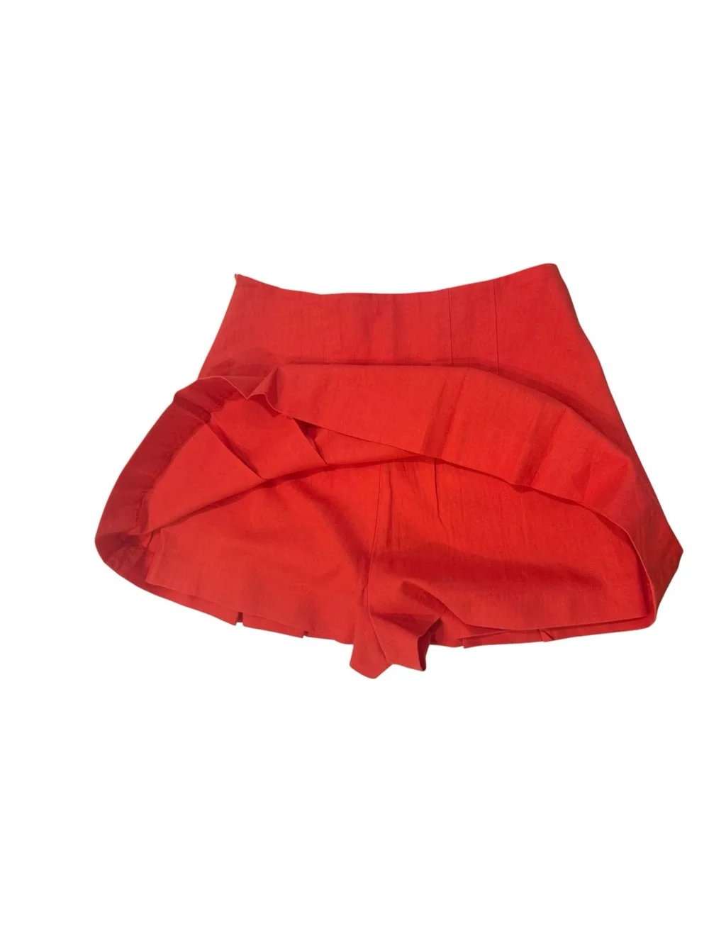 ZARA new Red Two-Piece Crop Jacket and Pleated Skort Set